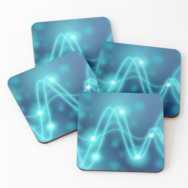 Item preview, Converting energy waves turquoise designed and sold by NerdySherds.