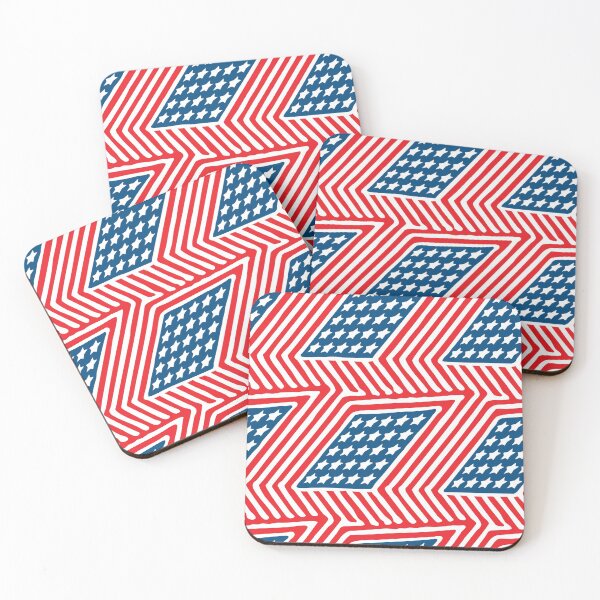 Item preview, Stars Stripes USA Trapezoid Pattern designed and sold by MudgeStudios.