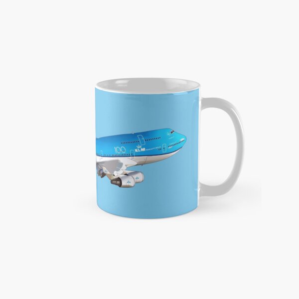 KLM Royal Dutch Airlines 100 Years Logo Coffee Mug Cup