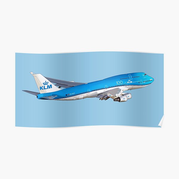 Boeing 747 KLM royal dutch airlines Poster