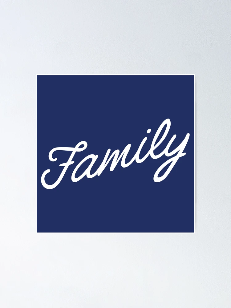 Thumbnail 1 of 3, Poster, Family Script designed and sold by npdstudio.