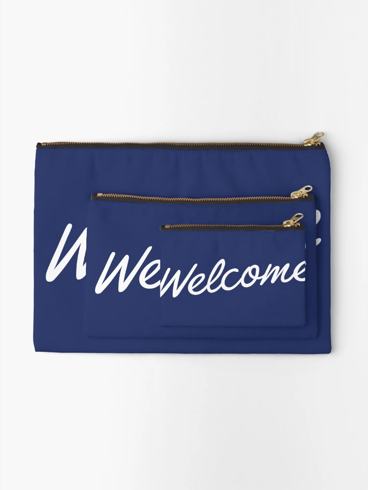 Thumbnail 2 of 4, Zipper Pouch, Welcome Script designed and sold by npdstudio.
