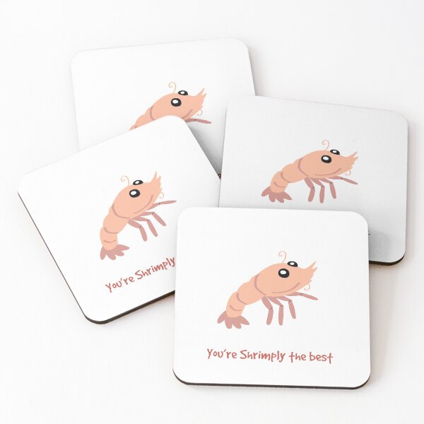 Shrimply the best Coasters (Set of 4)