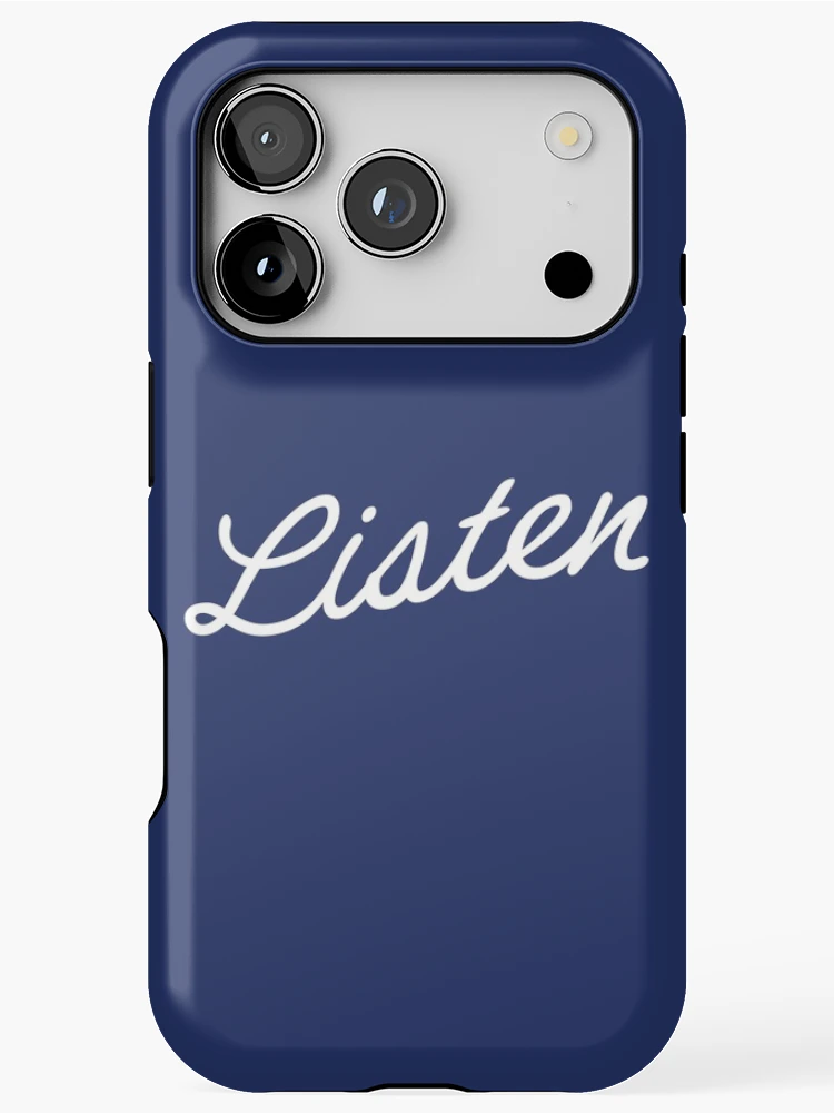 Thumbnail 1 of 4, iPhone Case, Listen Script designed and sold by npdstudio.