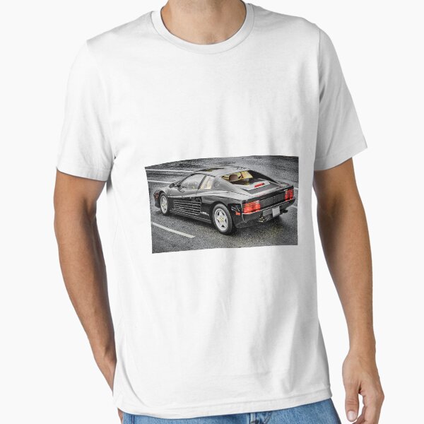 ★SUPERFAST★ Testarossa loose fit t-shirt black Black Ferrari Testarossa