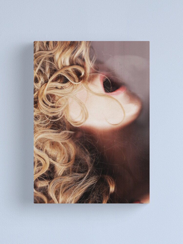 Thumbnail 1 of 3, Canvas Print, Mixed Media Self Portrait designed and sold by Lady-Scream.