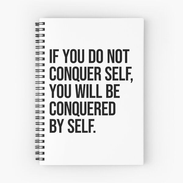 Item preview, Motivational Inspirational Quote 'If you do not conquer self, you will be conquered by self.' – Napoleon Hill designed and sold by shuzo.
