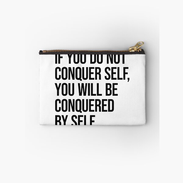 Item preview, Motivational Inspirational Quote 'If you do not conquer self, you will be conquered by self.' – Napoleon Hill designed and sold by shuzo.