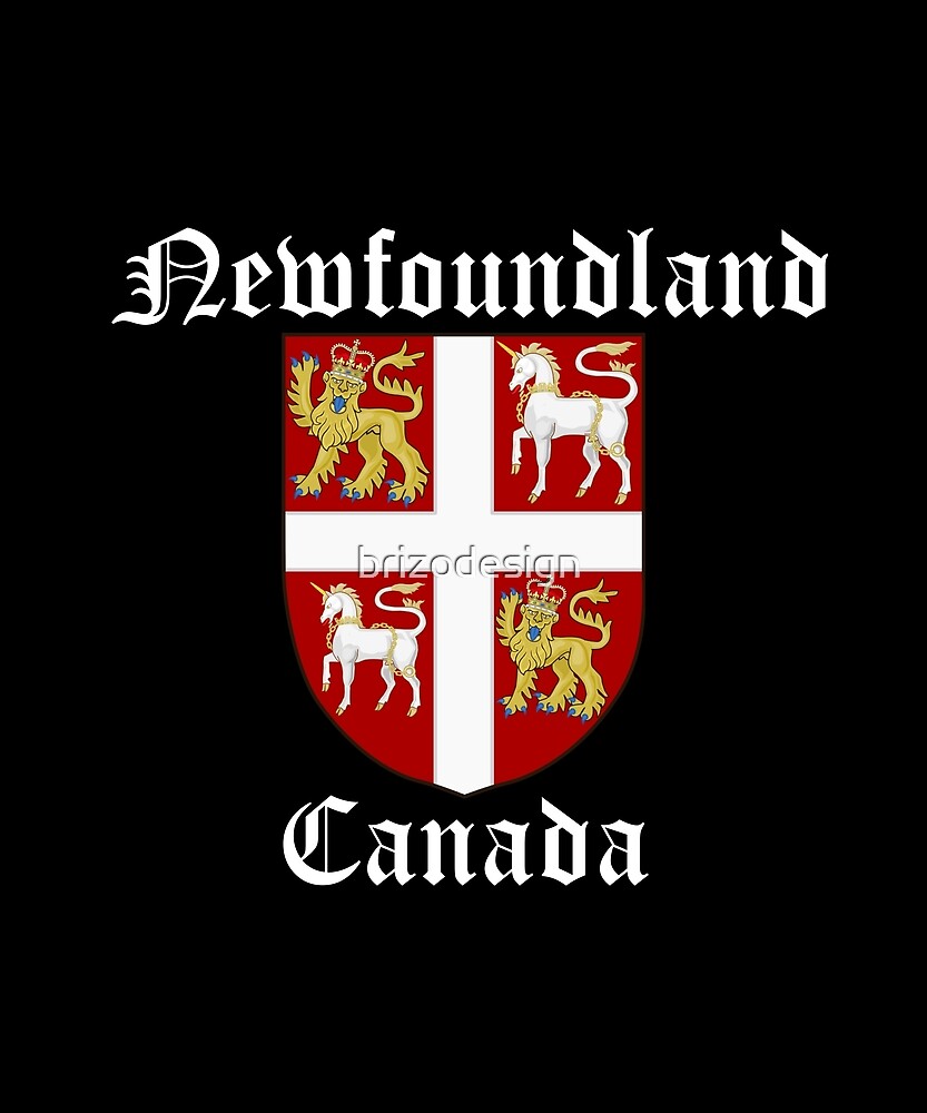 "Newfoundland Canada Coat of Arms" by brizodesign Redbubble