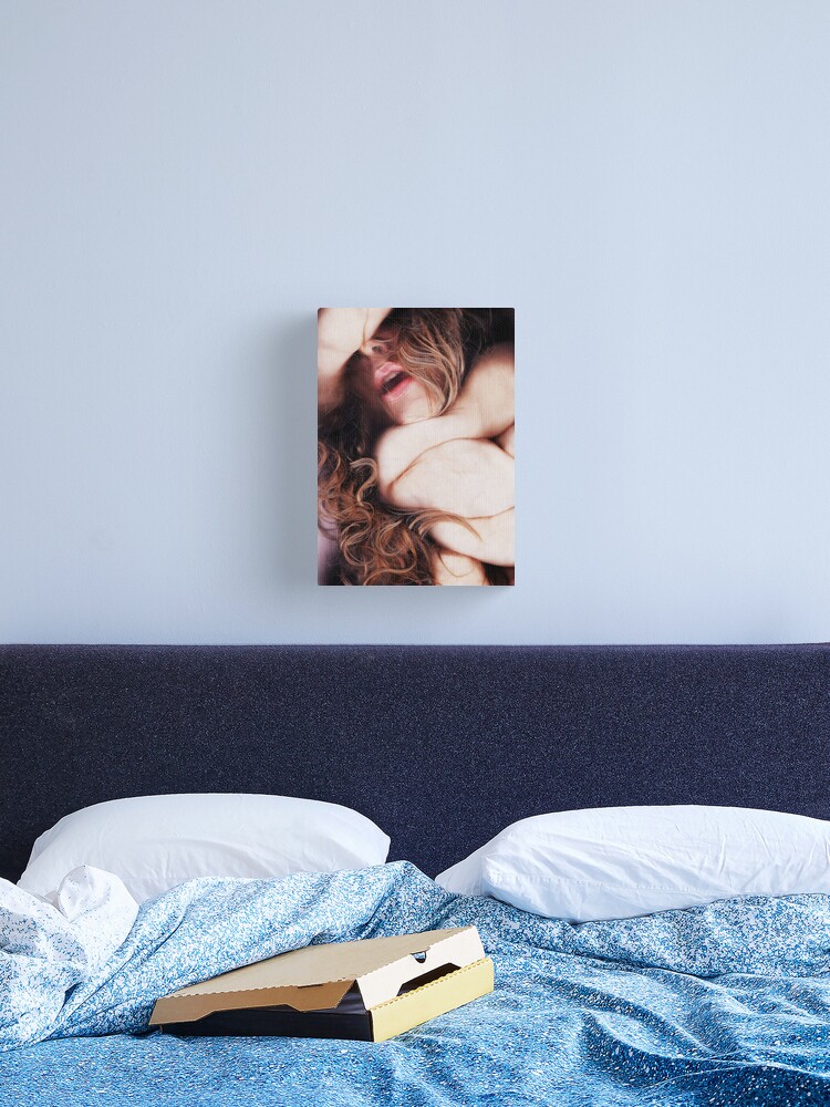 Thumbnail 1 of 3, Canvas Print, Mixed Media Self Portrait designed and sold by Lady-Scream.
