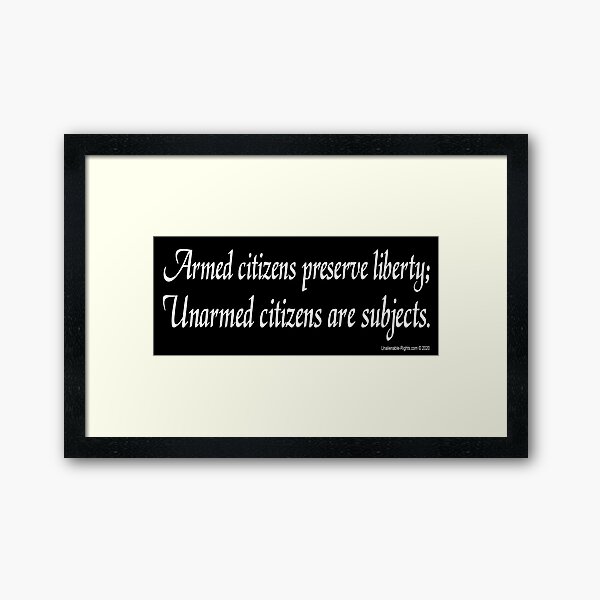 Armed Framed Art Print
