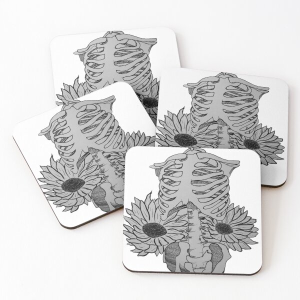 Item preview, Floral Skeleton Line Drawing designed and sold by laurynlambourne.