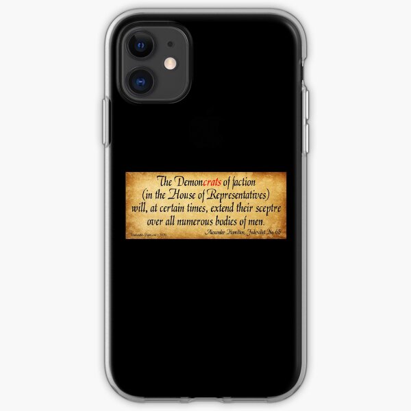 Hamilton's Federalist Paper #65 iPhone Soft Case