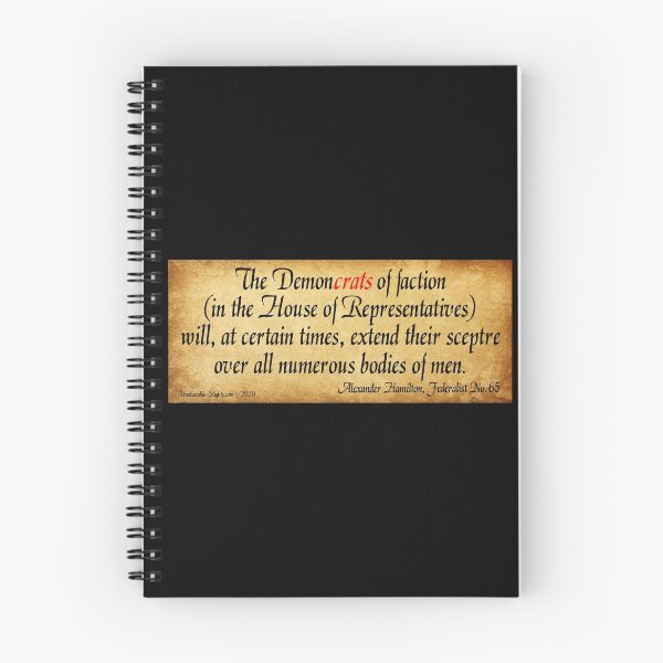 Item preview, Hamilton's Federalist Paper #65 designed and sold by ayemagine.