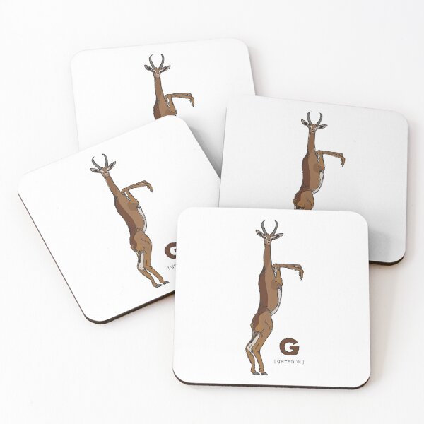 Item preview, Funky Animal Alphabet: G is for Gerenuk designed and sold by abigailhausman.