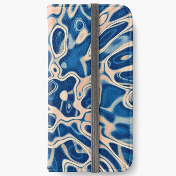 Abstraction of DarkSlateBlue Bisque iPhone Wallet