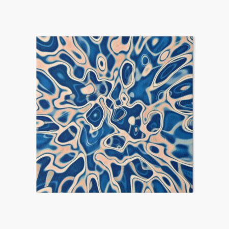 Abstraction of DarkSlateBlue Bisque Art Board Print