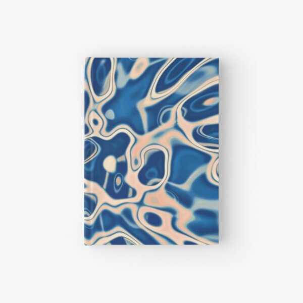 Abstraction of DarkSlateBlue Bisque Hardcover Journal