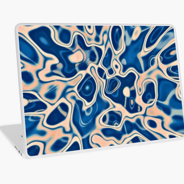 Abstraction of DarkSlateBlue Bisque Laptop Skin