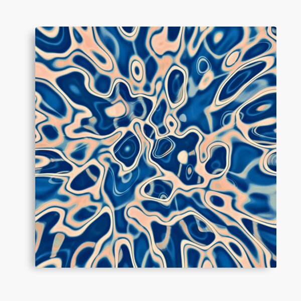 Abstraction of DarkSlateBlue Bisque Canvas Print