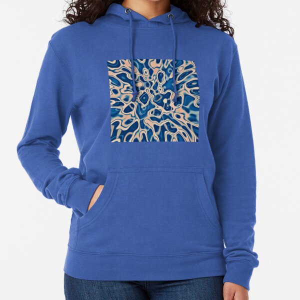 Abstraction of DarkSlateBlue Bisque Lightweight Hoodie