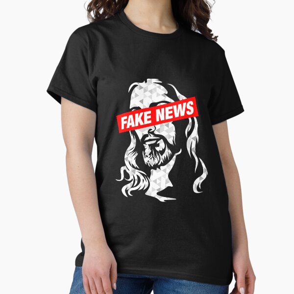 Atheist, Anti Religion T-Shirt: Vintage, Retro Fake News Atheist, Anti Religion T-Shirt: Vintage, Retro Fake News