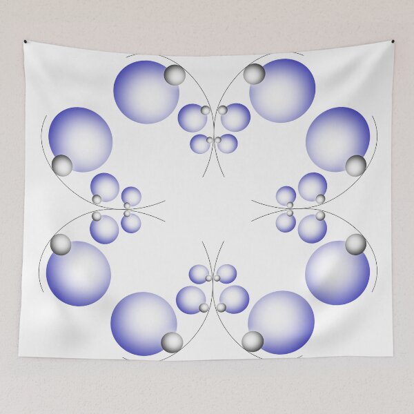 Item preview, Planets and Flower abstract pattern designed and sold by Edgar Moya.