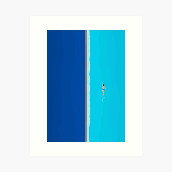 Item preview, The Lone Swimmer | Aerial designed and sold by The-Drone-Man.