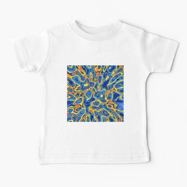 Abstraction of SteelBlue Golden Grass Baby T-Shirt