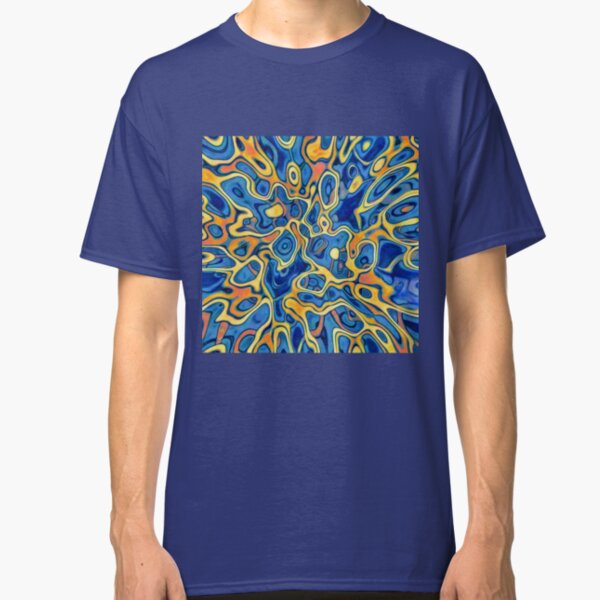 Abstraction of SteelBlue Golden Grass Classic T-Shirt