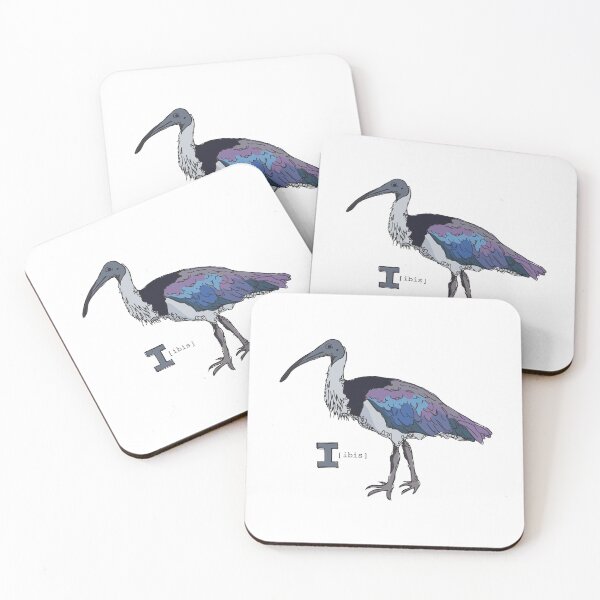 Item preview, Funky Animal Alphabet: I is for Ibis designed and sold by abigailhausman.