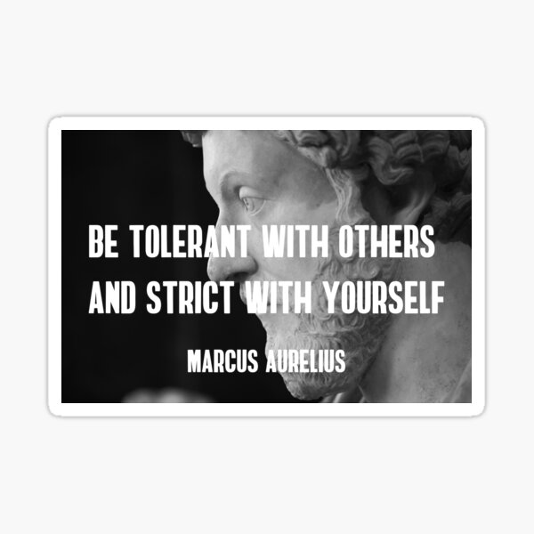Item preview, Stoic Quote on Tolerance by Marcus Aurelius designed and sold by jutulen.