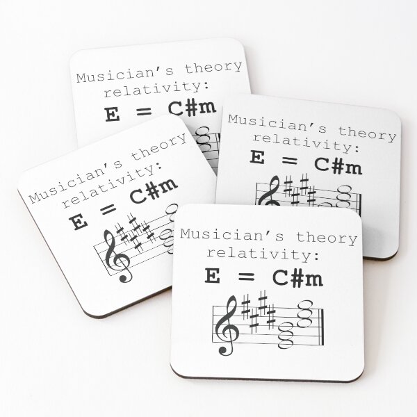 Item preview, The Musician's theory of relativity designed and sold by RedBubbleBath.