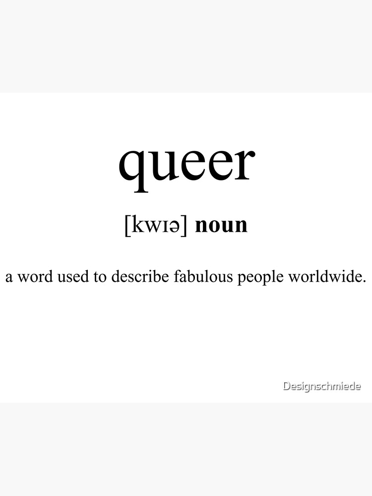 "Queer Definition Dictionary Collection" Poster for Sale by Designschmiede Redbubble