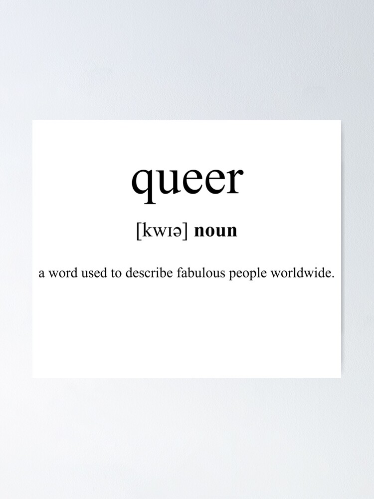 "Queer Definition Dictionary Collection" Poster for Sale by Designschmiede Redbubble