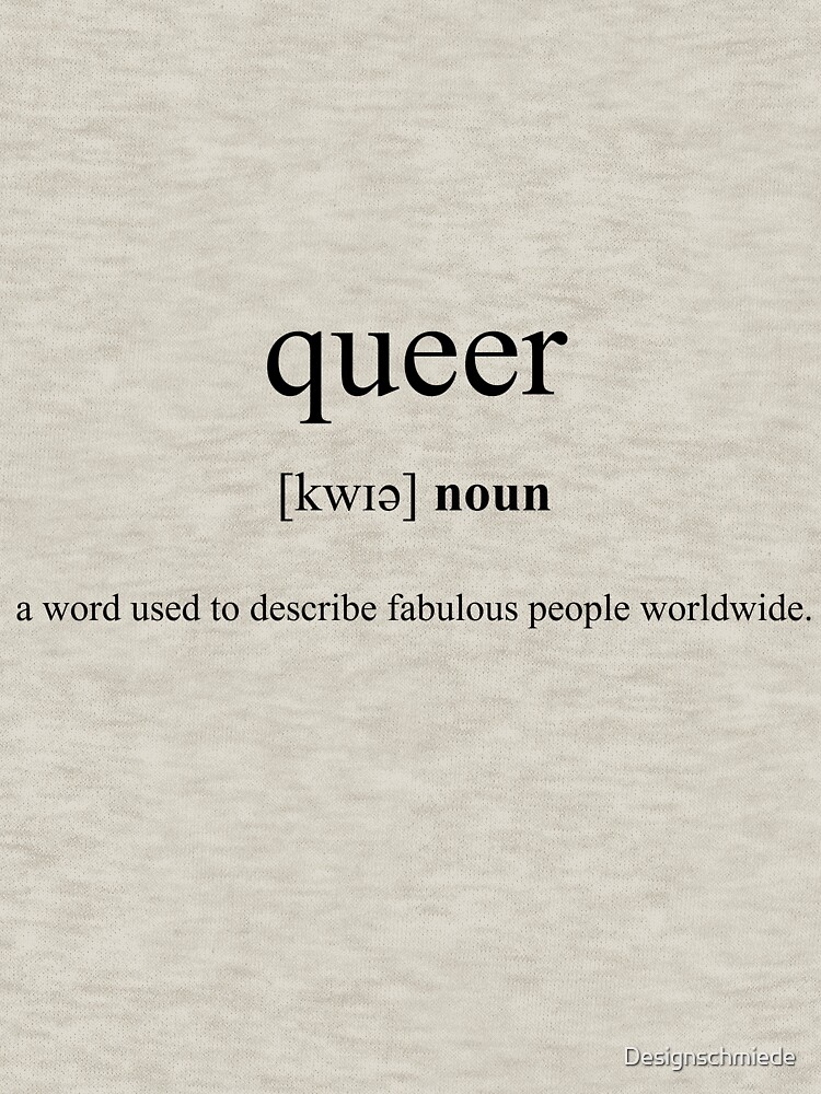 "Queer Definition Dictionary Collection" Pullover Hoodie by