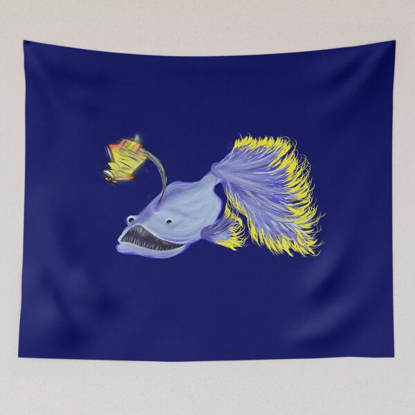 Item preview, Deep sea fish with  lamp designed and sold by vibeno1.