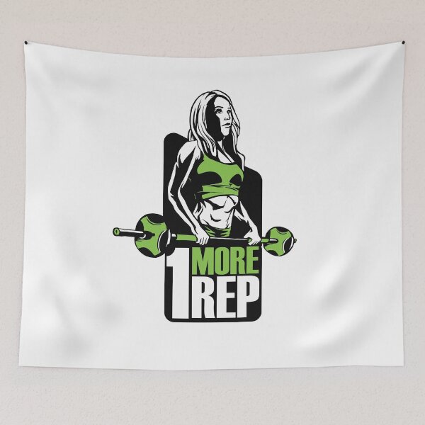 Item preview, Fitness girl lifting weights designed and sold by DerSenat.