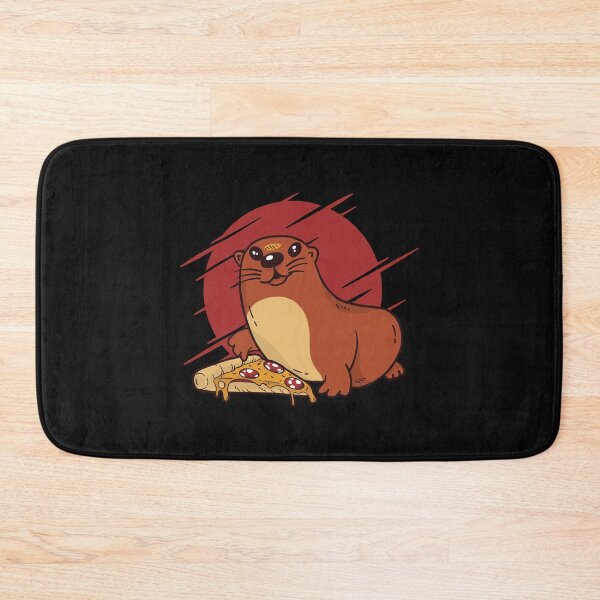 Item preview, Otter eats pizza designed and sold by DerSenat.