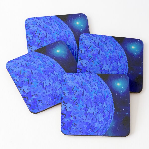 Item preview, Globe in space covert with blue user icons and symbols designed and sold by NerdySherds.