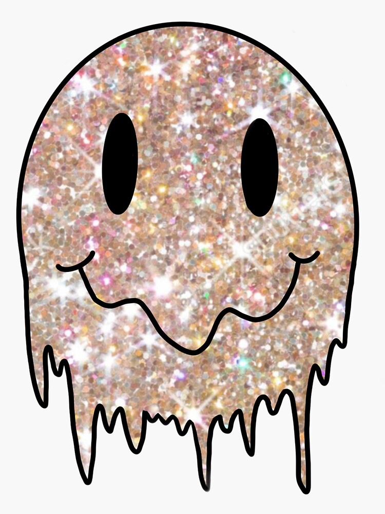 "acid smiley face" Sticker by churrodragon Redbubble