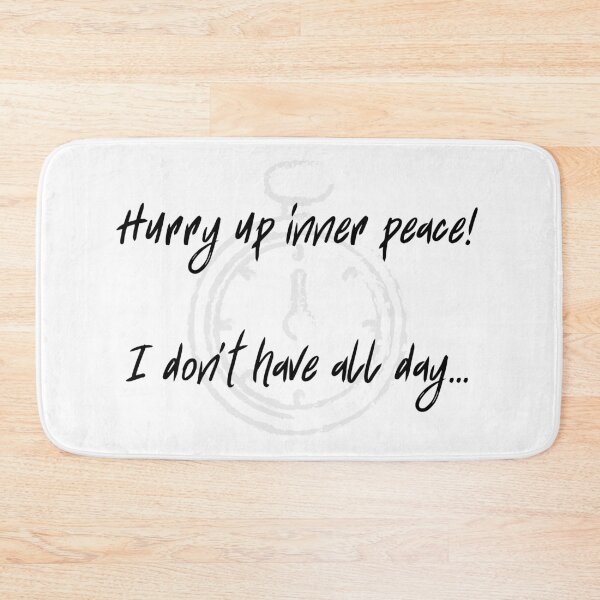 Item preview, Hurry Up Inner Peace! yoga top designed and sold by PetrKad.