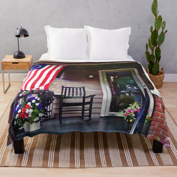Item preview, House with Betsy Ross Flag designed and sold by Susan Savad.