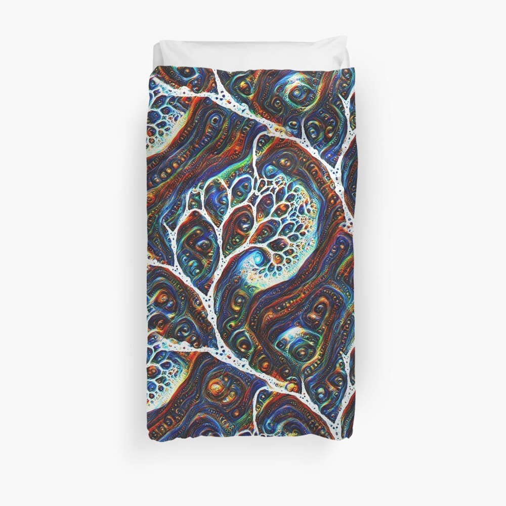 Roots #DeepDreamed Duvet Cover
