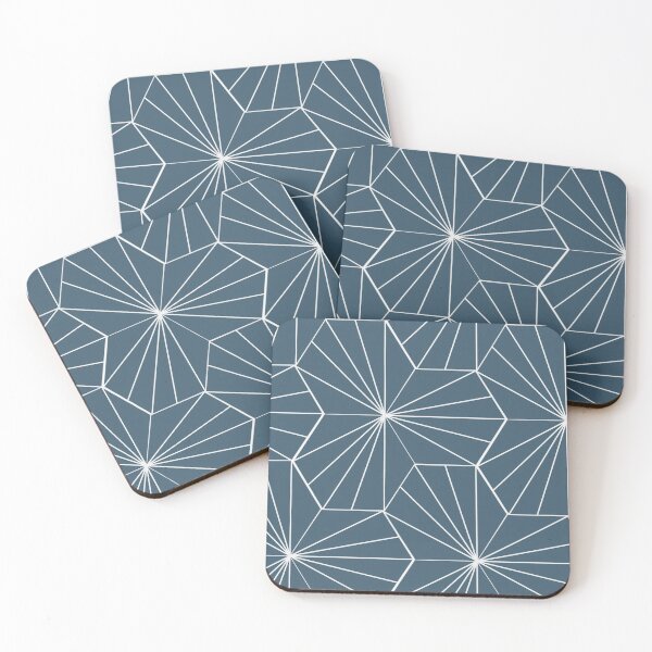 Item preview, Blue Dandelion Hex Tile designed and sold by the-outfoxed.