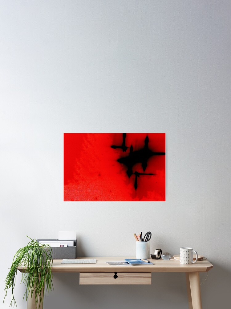Thumbnail 2 of 3, Poster, black cross designed and sold by cloude-vigal.