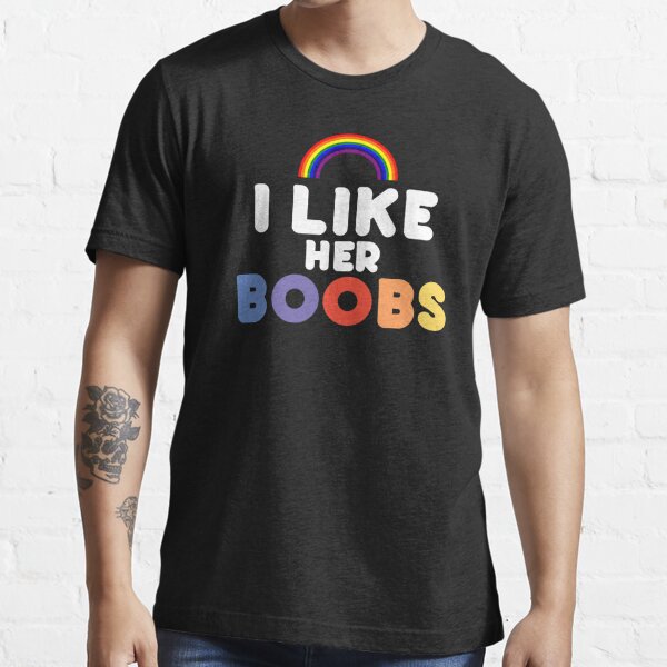 Rainbow Boobs T-Shirts for Sale