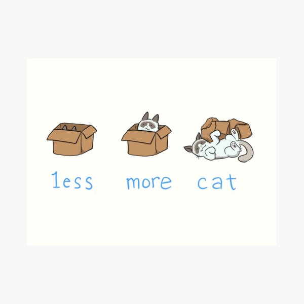 Less is more Art Print