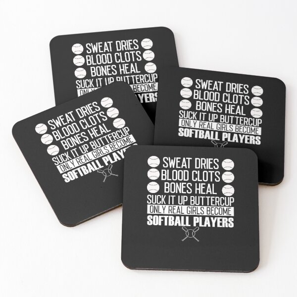 Item preview, Only Real Girls Become Softball Players designed and sold by TopDawgDesigns.