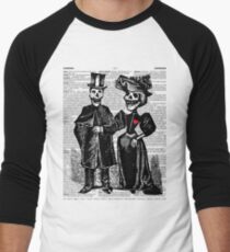 Calavera Couple Men's Baseball ¾ T-Shirt
